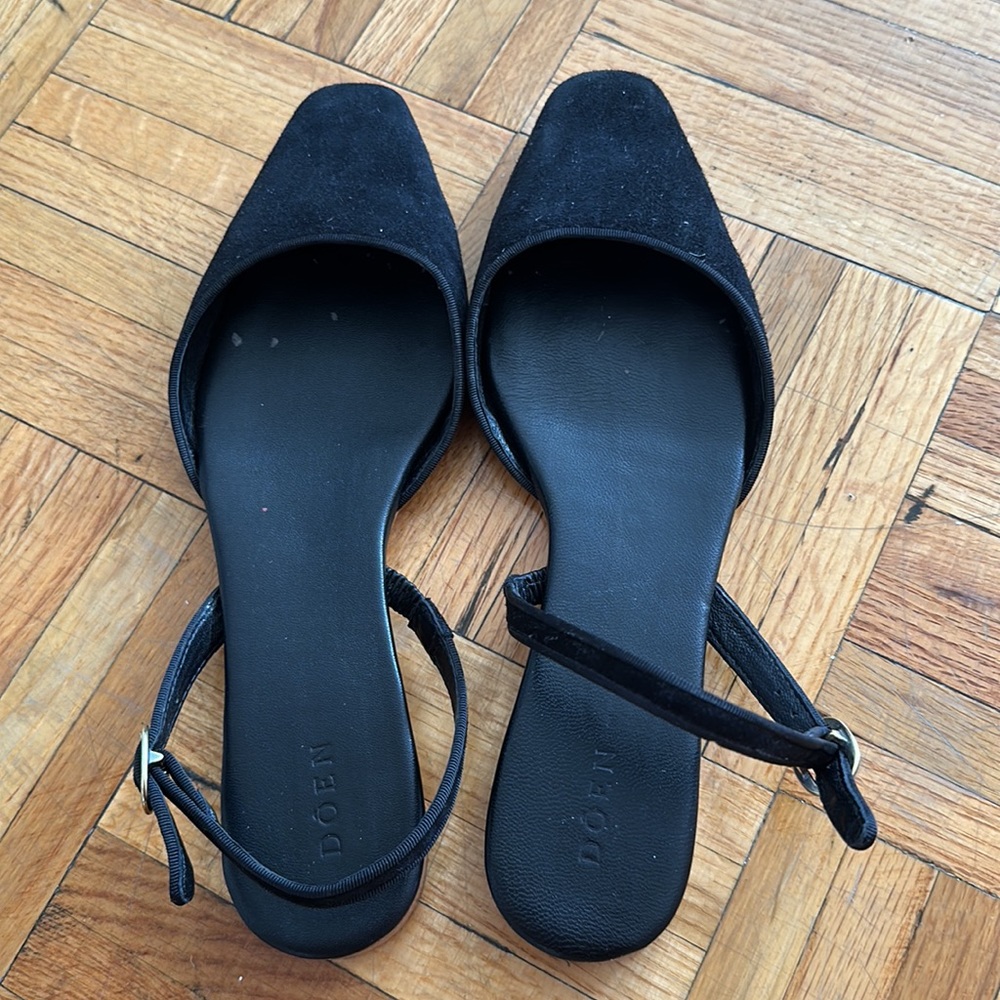 Doen Renata Suede Sling backs Sz 7.5